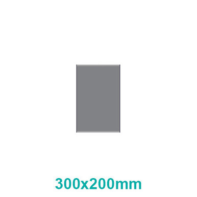 Grey Durable Sign Frame, 300 x 200 mm, Aluminium Extrusion with Steel End Caps by 67, a Sturdy and Versatile Frame Suitable for Indoor and Outdoor Use, Ideal for Displaying Custom Inserts Securely.