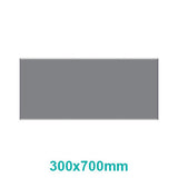 Grey Sign Frame, 300 x 700 mm, by Brand 67, Ideal for Indoor Advertising, Made of Aluminium Extrusion with Steel End Caps, Presented in a Sleek Design, Suitable for Displaying Custom Inserts in Various Settings.