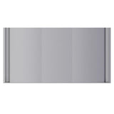 Sign Frame (420 x 250 mm) by 67, a Sleek Aluminium Extrusion Frame with Steel End Caps, Shown in a Silver Colour, Ideal for Indoor and Outdoor Use, Presented on a White Background.
