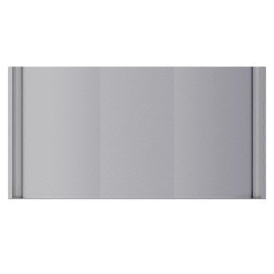 Sign Frame (420 x 250 mm) by 67, a Sleek Aluminium Extrusion Frame with Steel End Caps, Shown in a Silver Colour, Ideal for Indoor and Outdoor Use, Presented on a White Background.