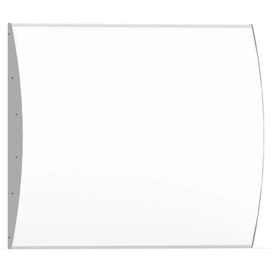 Sign Frame (420 x 500 mm) SF4112, White Sign Frame with a Curved Design and Metal Side Supports.