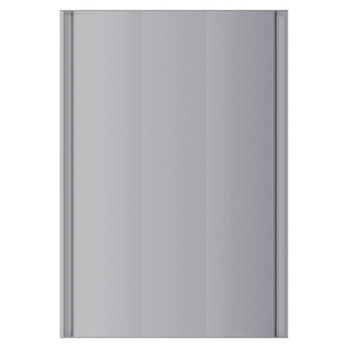 Aluminium Frame Sign Frame (420 x 600 mm) by Brand 67, Made of Aluminium Extrusion with Steel End Caps, in a Silver Colour, Suitable for Indoor and Outdoor Use, Presented on a White Background.