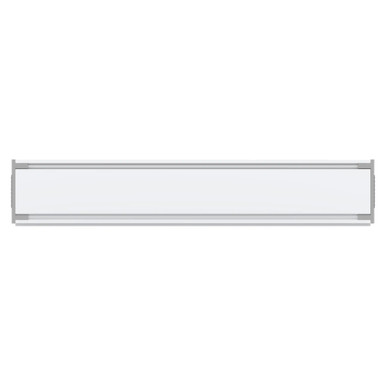 Product Sign Frame (50 x 200 mm) SF0520, White Display Sign Frame with a Sleek Rectangular Design for Signage Display.