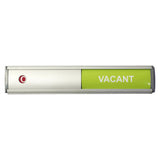 Sign Frame, 50 x 280 mm - Vacant / Occupied Slide - Retail Pack Showing a Sliding Indicator with 'Vacant' Label for Status Display.