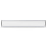 Product Sign Frame (50 x 300 mm) SF0530, Modern White and Silver Sign Frame for Display or Signage Purposes.