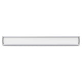 Sign Frame (50 x 400 mm), Product SF0540, White Rectangular Sign Frame with Metal Edges for Displaying Signs.