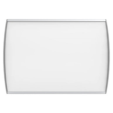 Sign Frame (600 x 800 mm) SF4318, White Rectangular Sign Frame with Curved Edges for Display or Advertising Purposes.