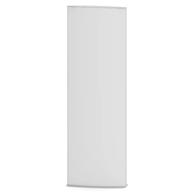 White Standing Sign Frame, 700 x 1800 mm, Double-sided, with Powder Coated End Caps, Ideal as a Standing Sign Frame for Indoor or Outdoor Use, Customisable for Graphic Design and Printing, Made by Brand 67.