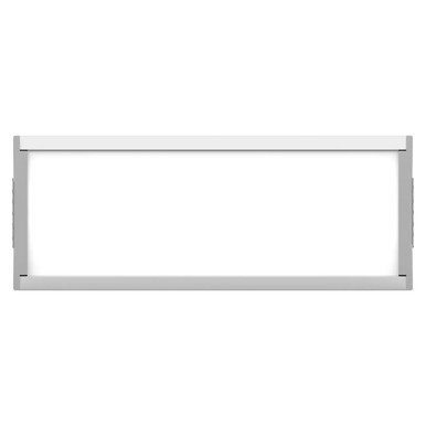 Product Sign Frame (80 x 200 mm) SF0820, White Metal Sign Frame for Displaying Signage or Notices.