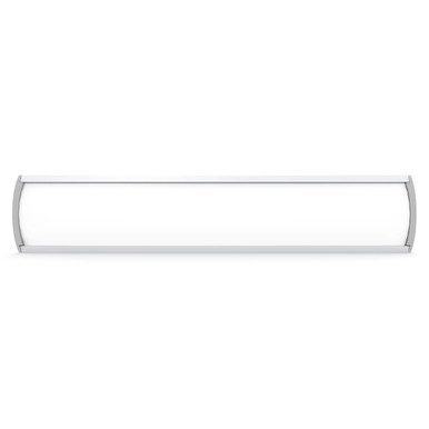 Sign Frame (80 x 400 mm) SF0840, a Sleek, Modern White Sign Frame with Curved Metal Edges Designed for Display Signage.