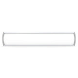 Sign Frame (80 x 400 mm) SF0840, a Sleek, Modern White Sign Frame with Curved Metal Edges Designed for Display Signage.