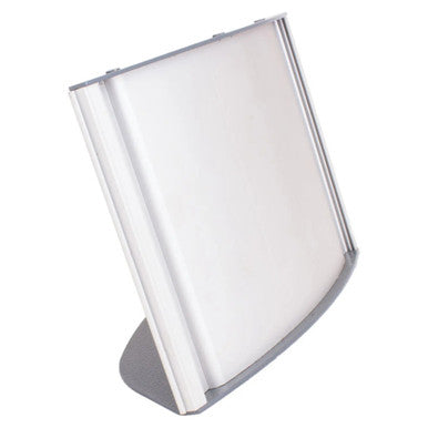 Sign Frame - Desk Top Landscape (210 x 148 mm) SF2115H, White Tabletop Sign Holder in Landscape Orientation with Stand