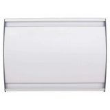 Sign Frame - Desk Top Landscape (210 x 297 mm) SF2129H, a White Desktop Sign Holder with a Landscape Orientation and Aluminium Frame for Displaying Signs and Notices.