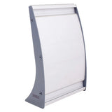 Sign Frame - Desk Top Portrait (148 x 210 mm) SF2115V, Front View of a Compact Desk Top Sign Frame with a White Display Area and Grey Sides.