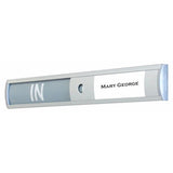 Sign Frame in/Out Slide Printable Sticker, 38 x 99 mm, White Colour, for Organisation Tools for Office, with Label Holder and Hole for Easy Use, Compatible with Laser Printers, from Brand 67, Ideal for Office Use.
