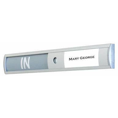 Sign Frame in/Out Slide Printable Sticker, 38 x 99 mm, White Colour, for Organisation Tools for Office, with Label Holder and Hole for Easy Use, Compatible with Laser Printers, from Brand 67, Ideal for Office Use.