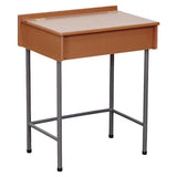 Single Boxed School Desk in Supawood 750mm Wide