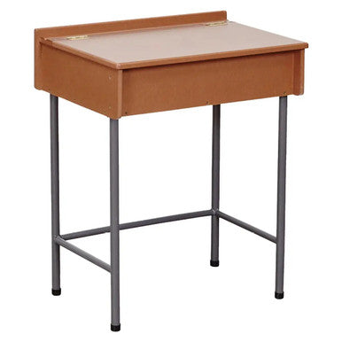 Single Boxed School Desk in Supawood 750mm Wide