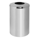 Single Division Stainless Steel Recycling Bin