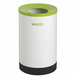 Single Round Recycle Bin with Printed Wording