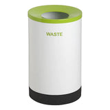 Single Round Recycle Bin with Printed Wording