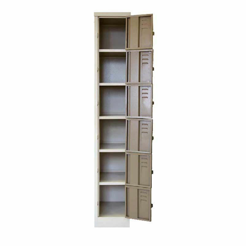 6 Tier - Six Compartment Factory Locker