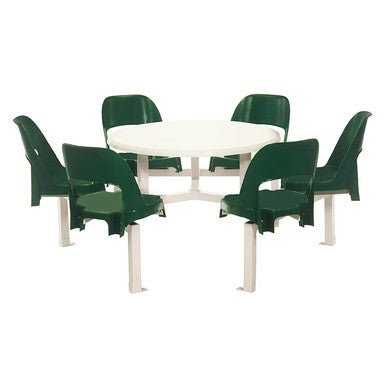 Six Seater Canteen Round Alpine Set