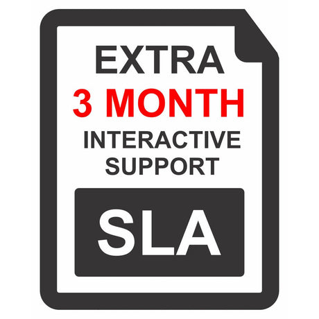 SLA EXTRA 3 MONTH INTERACTIVE SUPPORT SLA