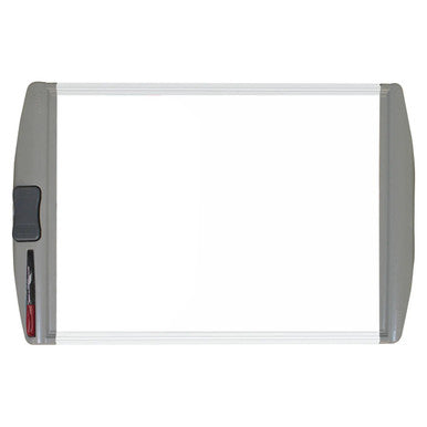 Slimline Magnetic Whiteboard (600 x 450 mm - Retail) BD1120A, Product Image Showing a Modern, Sleek Whiteboard with Magnetic Surface and Lightweight Frame.