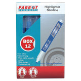 Highlighter Marker Slimline (Box of 12 - Blue) - Additional View 2