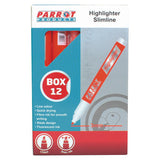 Highlighter Marker Slimline (Box of 12 - Orange)