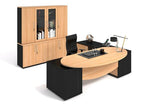 Soft Cell Executive Desk in Veneer Wood