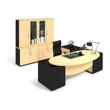 Soft Cell Executive Desk in Veneer Wood