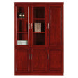 Somerset Two Glass Door with One Wooden Door on Top Wall Unit