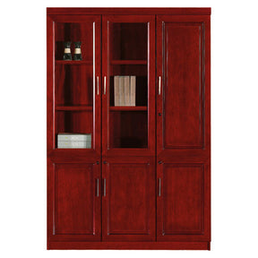 Somerset Two Glass Door with One Wooden Door on Top Wall Unit