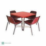 Square Centtre Pedestal Fibreglass Table