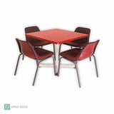 Square Centtre Pedestal Fibreglass Table