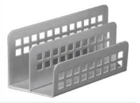 Square Punch Steel Letter Holder