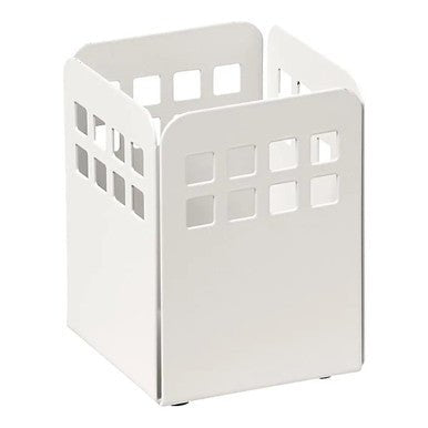 Square Punch Steel Pencil Cup
