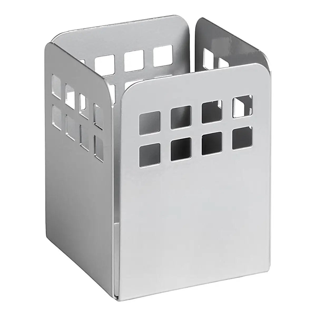 Square Punch Steel Pencil Cup