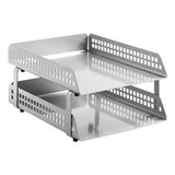 Square Punch Steel Two – Tier Letter Tray