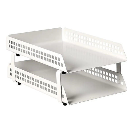 Square Punch Steel Two – Tier Letter Tray
