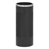Stainless Steel Perforated Litter Bin – BLACK