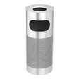 Stainless Steel Perforated Standing Ashtray Litter Bin – BRUSHED STAINLESS STEEL
