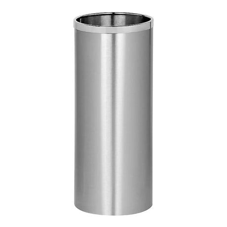 Stainless Steel Solid Litter Bin – BRUSHED STAINLESS STEEL