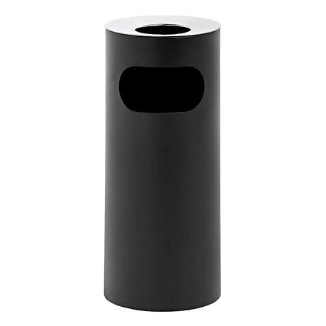Stainless Steel Solid Standing Ashtray Litter Bin – BLACK