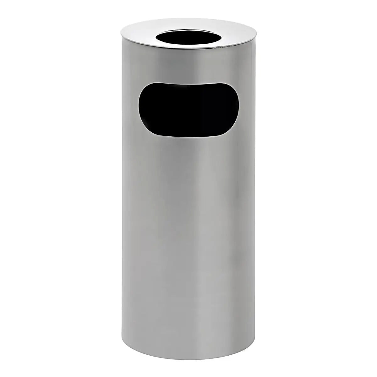 Stainless Steel Solid Standing Ashtray Litter Bin – SILVER