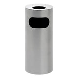 Stainless Steel Solid Standing Ashtray Litter Bin – SILVER