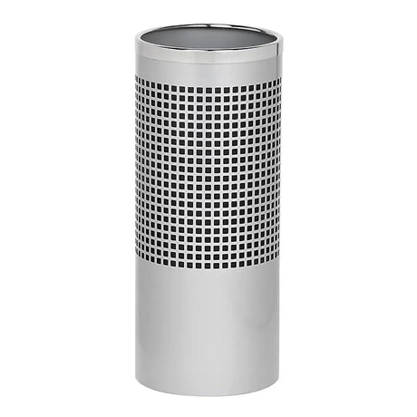 Stainless Steel Square Punch Litter Bin – BRUSHED STAINLESS STEEL