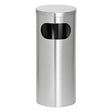 Stainless Steel Standing Ashtray Litter Bin Solid Closed Lid
